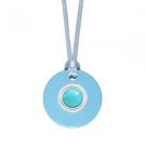 Authentic Kameleon Healing Stones Turquoise Pendant With Silk Cord KSP01TQ