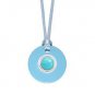 Authentic Kameleon Healing Stones Turquoise Pendant With Silk Cord KSP01TQ