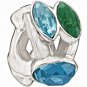 Authentic Chamilia Splendid Marquis - Green and Blue Charm Bead 2083-0460