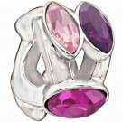 Authentic Chamilia Splendid Marquis - Pink and Purple Charm Bead 2083-0459