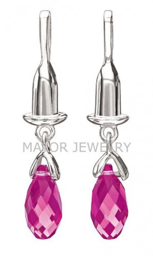 Authentic Chamilia Bead Drop - Briolette - Fuchsia 1320-0001 *RETIRED*