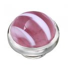 Authentic Kameleon Sterling Silver Raspberry Stripes Jewelpop KJP545