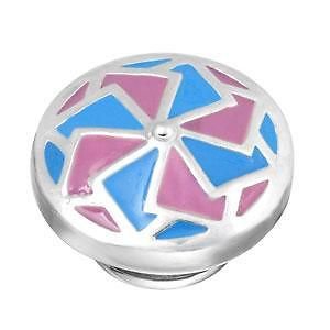 Authentic Kameleon Sterling Silver Cotton Candy Kaleidoscope Jewelpop KJP750
