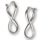 Authentic Chamilia Sterling Silver Earrings - Infinity RE-1X "Gift Boxed"