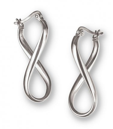 Authentic Chamilia Sterling Silver Earrings - Infinity RE-1X "Gift Boxed"