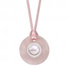 Authentic Kameleon Healing Stone Rose Quartz Pendant With Silk Cord KSP01RQ