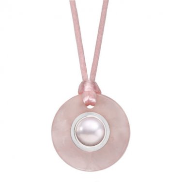 Authentic Kameleon Healing Stone Rose Quartz Pendant With Silk Cord KSP01RQ