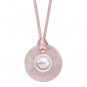 Authentic Kameleon Healing Stone Rose Quartz Pendant With Silk Cord KSP01RQ