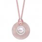 Authentic Kameleon Healing Stone Rose Quartz Pendant With Silk Cord KSP01RQ