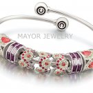 Authentic Chamilia Bangle with Charm Gift Set #6