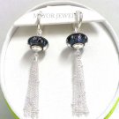 Authentic Chamilia Urban Hoop Earrings Small With Charm Bead Gift Set #42