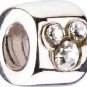 Authentic Chamilia Disney Gem Mickey - Clear CZ Charm Bead DIS-500A "Gift Boxed"
