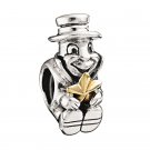 Authentic Chamilia Disney Jiminy Cricket With 14K Gold Star Charm Bead 2010-2970