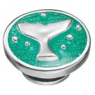 Kameleon KJP132G - Whale Tail With Caribbean Green Enamel JewelPop *RETIRED*