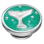 Kameleon KJP132G - Whale Tail With Caribbean Green Enamel JewelPop *RETIRED*