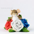 Charming Tails Let Freedom Bloom Figurine 4030950 Enesco New