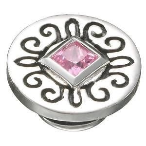 Authentic Kameleon Sterling Silver Pink Ice Jewelpop KJP389