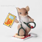 Charming Tails Cutting Costs Figurine 4027098 Enesco New