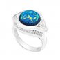 Kameleon KR016 - Crystal Filigree Ring Size 7