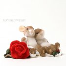 Charming Tails A Beautiful Rose For A Beautiful Love Figurine 4025967 Enesco New
