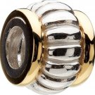 Authentic Chamilia Gold Edges Charm Bead KD-3