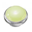 Authentic Kameleon Silver Green Apple Globe Jewelpop KJP418 *RETIRED*