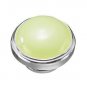 Authentic Kameleon Silver Green Apple Globe Jewelpop KJP418 *RETIRED*