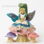 New Disney Jim Shore Alice on Mushroom Figurine 4037506
