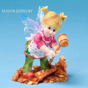 My Little Kitchen Fairies Breaking Peanut Fairie Figurine 4028259 Enesco New