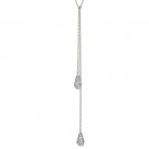 New Authentic Chamilia Tie Drop Necklace - Crystal Swarovski 1211-0123