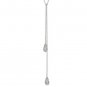 New Authentic Chamilia Tie Drop Necklace - Crystal Swarovski 1211-0123