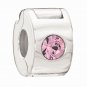 Authentic Chamilia Jeweled Lock Light Rose  Charm 1483-0012 *RETIRED*