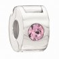 Authentic Chamilia Jeweled Lock Light Rose  Charm 1483-0012 *RETIRED*