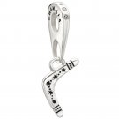 Authentic Chamilia Hanging Boomerang - Clear Swarovski Charm 2025-0915