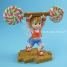 My Little Kitchen Fairies Girl Lifting Lollipop Weight Figurine 4021007 Enesco