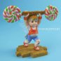 My Little Kitchen Fairies Girl Lifting Lollipop Weight Figurine 4021007 Enesco