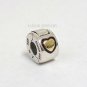 Authentic Chamilia 14k Gold Heart Lock Charm Bead MC-4