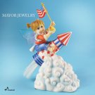 My Little Kitchen Fairies Patriotic Rocket Fairie Figurine 4021005 Enesco New