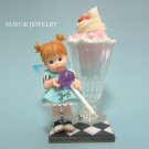 My Little Kitchen Fairies Girl w/Lollipop & Soda Figurine 4015671 Enesco New