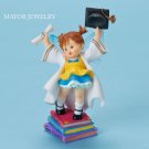 My Little Kitchen Fairies Girl in Graduation Gown Figurine 4013471 Enesco New