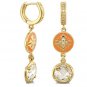 Authentic Lauren G Adams Long Huggie Mandarin Oriental Earring E-62202G 61910