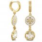 Authentic Lauren G Adams Long Huggie Mandarin Oriental Earring E-62202G 61911
