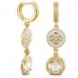 Authentic Lauren G Adams Long Huggie Mandarin Oriental Earring E-62202G 61911