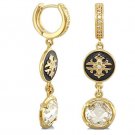 Authentic Lauren G Adams Long Huggie Mandarin Oriental Earring E-62202G 65642