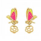 Authentic Lauren G Adams Dream Garden Child's Butterfly Earrings EB-74801G 80458