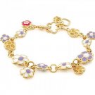 Authentic Lauren G Adams Dream Garden Child's Flowers Bracelet BB-74802G 80557