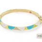 Authentic Lauren G Adams Earth Wind and Pave Bangle Design B-47412G 80614