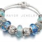 Authentic Chamilia Silver Snap Bracelet with Charm Gift Set