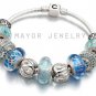Authentic Chamilia Silver Snap Bracelet with Charm Gift Set