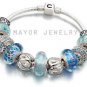 Authentic Chamilia Silver Snap Bracelet with Charm Gift Set